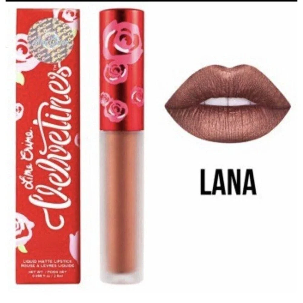 Lime Crime Velvetines Metallic Liquid Matte Lipstick LANA (burnished bronze) NIB
